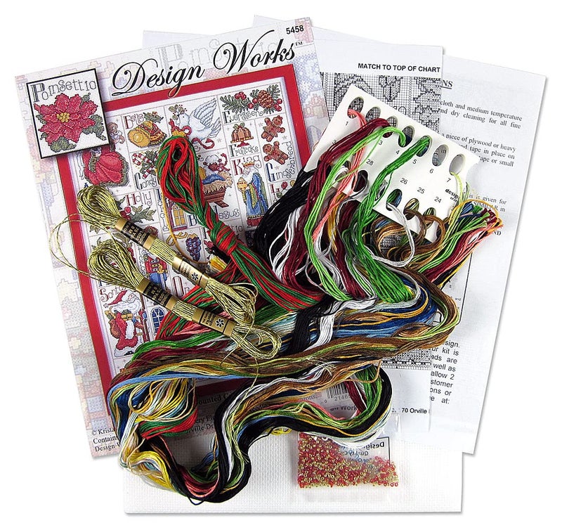 Design Works Crafts Christmas ABC Counted Cross Stitch Kit, Multi - Image 3